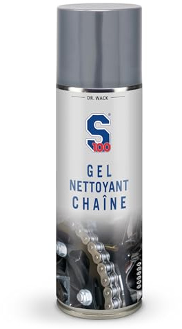 Dr. Wack - S100 Chain Cleaner - Gel Nettoyant pour Chaîne de Moto - Pulvérisation Haute Performance - Protection Contre Usure & Corrosion - Entretien Premium Fabriqué en Allemagne - Spray 300 ml