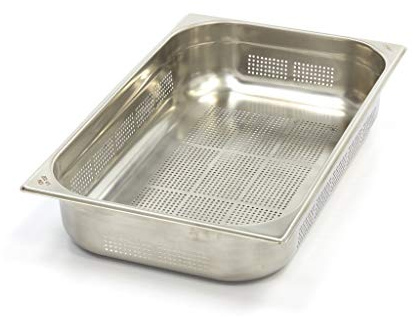 Maxima Gastro Gastronormbehälter - 1/1 GN - 10 cm Tief - Edelstahl - Perforiert