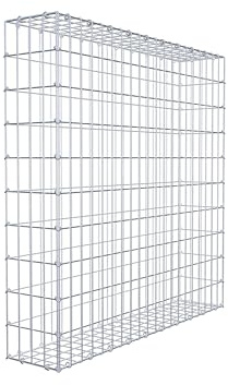 GABIONA - Gabion LxHxP : 100 x 100 x 20 cm - Mur de gabion pour pierres à partir de grain 45mm - maille 5x10 cm - résistant aux intempéries