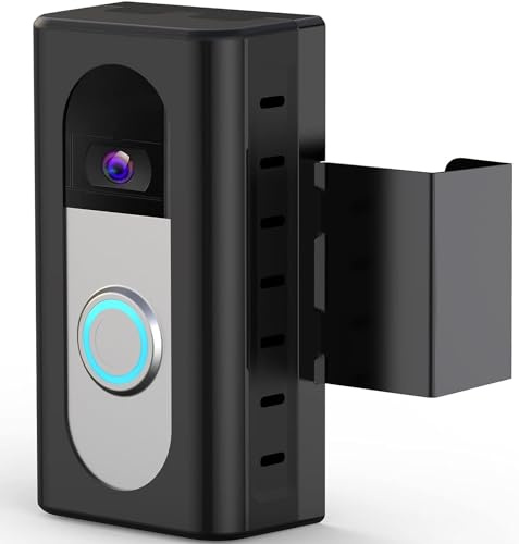 KIMILAR Anti-Theft Video Doorbell Mount Compatible with Ring/Blink Wireless Video Doorbell, Adjustable Mounting Bracket Accessories for Houses, Apartments, Businesses, Not for Blink 2nd Gen