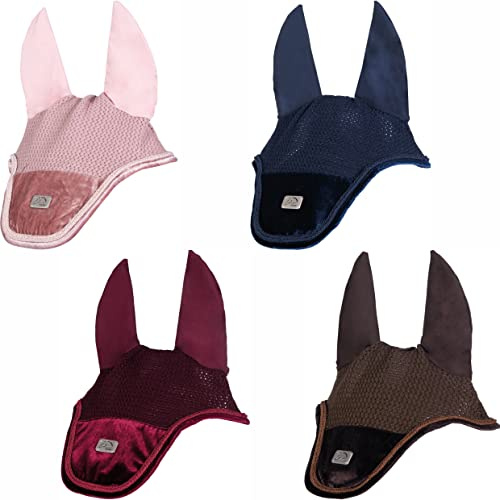 HKM Mellow Velvet Fliegenhaube Dunkelbraun Warmblut