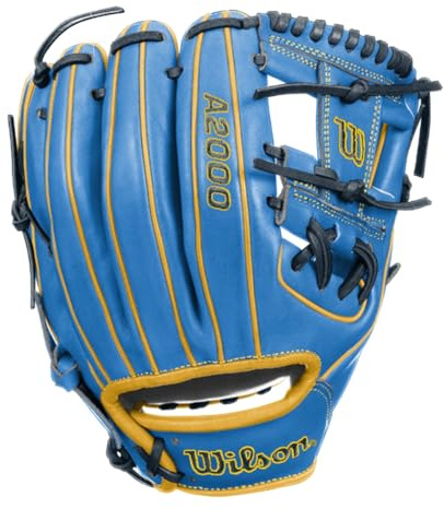 WILSON A2000 Baseball RHT Infield Glove Series - Exclusive Edition (11.5 Inches, SkyBlue/Yellow)