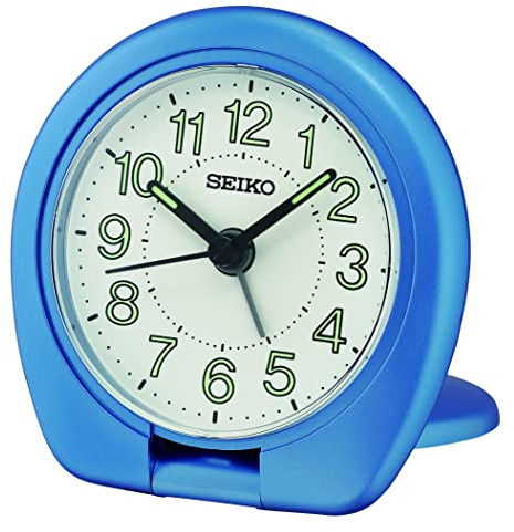 Seiko Clocks Reisewecker analog blau QHT018L