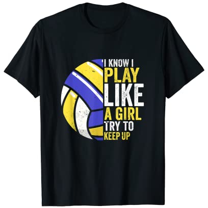 Volleyball Mädchen Outfit für einen Fan Beachvolleyball T-Shirt