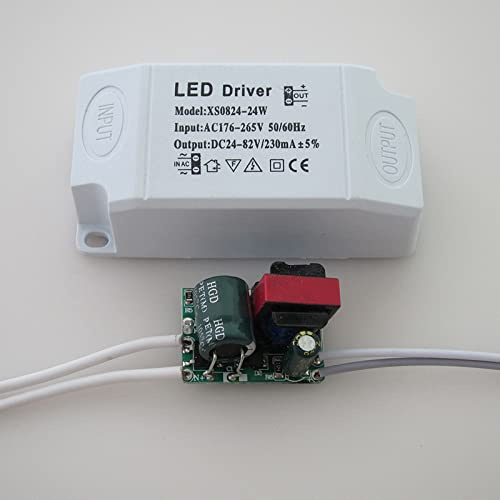 DAZZLEEX Fuente de alimentación de Corriente Constante del Transformador de la luz de la lámpara de Techo segmentada de la Unidad LED 8-24W