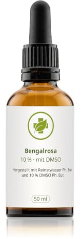 vitalundfitmit100 Bengalrosa 10% mit DMSO, 50 ml flüssig, mit Reinstwasser Ph. Eur