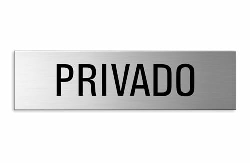 Señal Privado | Aluminio 150x40x1 mm Cartel adhesivo