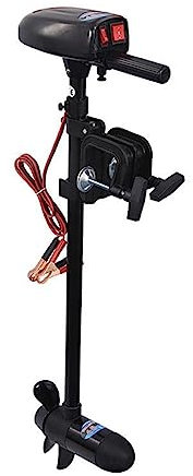 IIGEN Elektrischer Außenbordmotor, 18 LBS 180 W elektrischer Trolling-Motor, 2 km/h Außenbordmotor, for Schlauchboote, Ruderkajak Bootsmotor für Schlauchboote/Angelboote