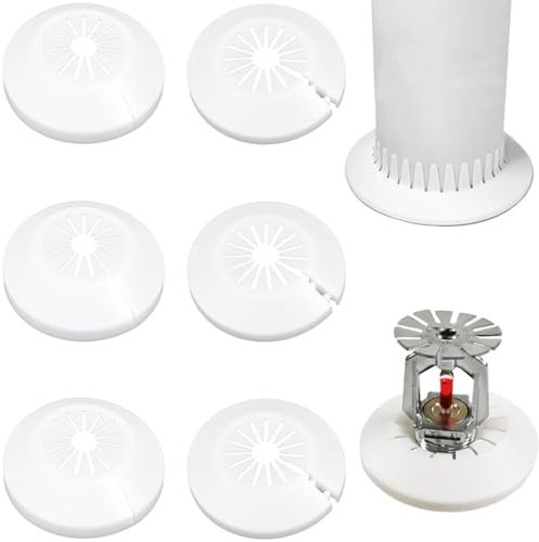 LYQNIHOB 6 Stück Heizkörper Rosetten, Einzel Heizungsrohr Rosette, Heizungsrohr Rosette Rohrabdeckung Klapprosette Rohrmanschette für Heizungsrohre Warm und Kaltwasserrohre Gasrohre 14-29 mm Universal