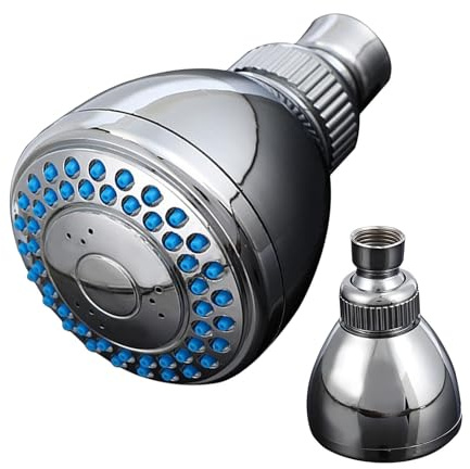 Soffione doccia a pioggia, soffione doccia - Spruzzatore doccia regolabile con piccoli ugelli in silicone - Soffione da bagno, soffione anti-intasamento per bagno 'hotel