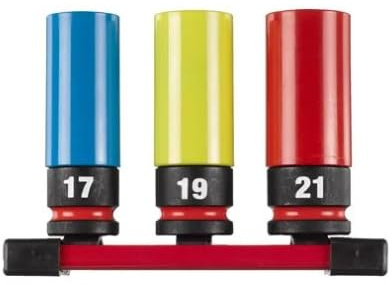 Milwaukee 4932493370 - Juego de llaves de impacto para automóvil (3 piezas, 1,27 cm)