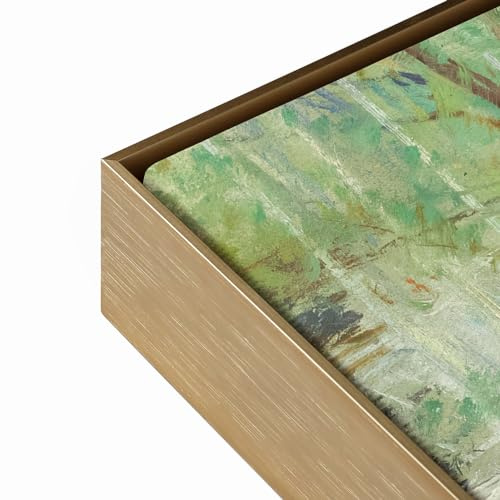 FOLKOR Canvas Floater Frame for 16x24 Oil Paintings, DIY Metal Floating Frame with 5/6” Deep for Stretched Canvas Art Prints Landscape Portrait, Horizontal or Vertical Display (Bronze)