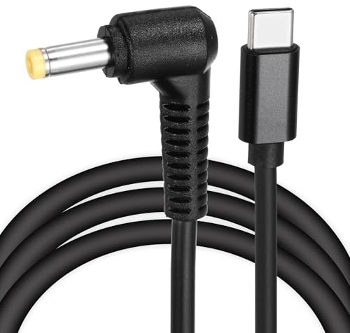QUARKZMAN Cavo Ricarica Veloce USB C a DC PD Power 4,0 x 1,7mm 65W/9V Nero | Cavo Alimentazione DC, Tipo C Ingresso 3A Adattatore Jack Convertitore per Router, Fotocamera, TV Box