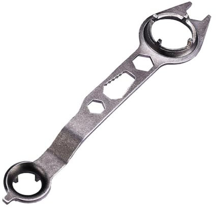 perfk Four Claw Angle Grinder Wrench, Spanner,Portable, Universal,Disassembly Steel Angle Grinder Lock Nut Wrench Manual Tool