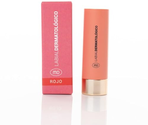 MD Madriderma - Pintalabios Reparador y Protector, Bálsamo Labial Hidratante con Color, Alta Gama, sin Perfume, Laboratorio I+D Español Formulado por la Dermatóloga Fernández-Guarino, Color Rojo, 4gr