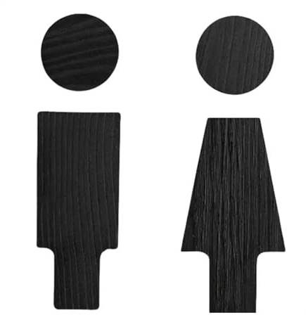 Toilettenschild Badezimmerschilder for Büro und Restaurant, Toilettenschild for Männer und Frauen(Color-03)