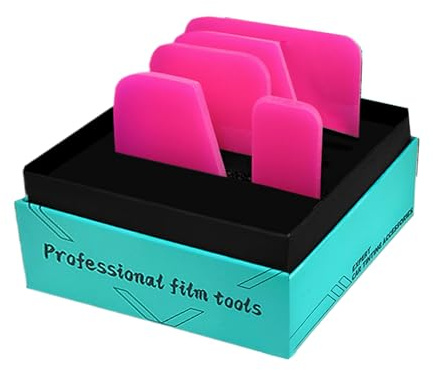 MFYOUPK Espátula para Película de Ventana - Rasqueta para Envolver Vehículos - 5 Piezas para Película de Ventanas Exhibición Retail Moto Baño Hogar Auto Camión Uso Comercial