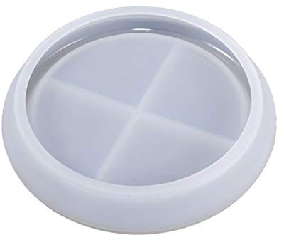 Molde de resina epoxi para fundición de jabón de yeso, platillo redondo, ágata, taza, bandeja, moldes de resina para resina