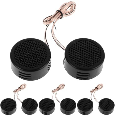 LOORGVEL 4 Paia Tweeter Dome Altoparlanti Auto Unità Tweeter Componenti Audio per Veicoli Resistenti Calore e Vibrazioni Upgrade Facile per Impianto Stereo Auto