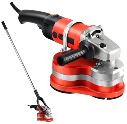 CUTANGELAR Levigatrice per cemento, 3800 W, levigatrice per pavimenti in cemento, lucidatrice elettrica diamantata con 6 velocità di regolazione, macchina per levigatura di cemento, marmo, granito