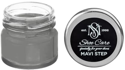 Crème de Cirage Premium - NCS S 5500-N Anthracite Foncé - Soin Nourrissant & Rénovateur de Couleur pour Cuir Lisse par MAVI STEP - 0.85 fl oz / 25 ml
