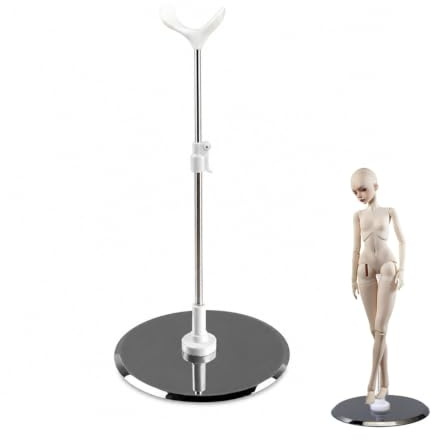 CUZKC Support de Poupée BJD Réglable 26-40 cm, Présentoir pour Poupées 1/3 1/4, Support Figurine et Modèle pour Photo, Vitrine, Étagère, Collection et Rangement