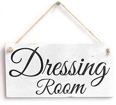 Dressing Room Hanging Door Sign, Formal Room Decor | Elegant personal room marker