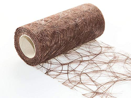 Protinam 20cm breit 5m oder 20m lang Tischläufer in Braun zur Dekoration wie Grillen, Sommer, Ostern, Weihnachten oder Hochzeiten, manuell abgelängt