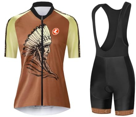 UGLY FROG Damen Trikot Set Sportanzug Kurzarm Zip Slim Fit Kurz Hülse Top Hemd Short Pants Outdoor Fahrrad