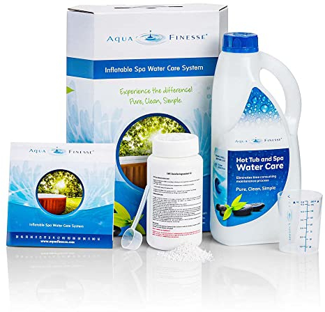Aquafinesse Wasserpflege für Aufblasbare Whirlpools Spa Wasserpflegeset. Pool Wasserpflege Moderne, umweltfreundliche Wasserpflegesystem mit der einfachen Anwendung