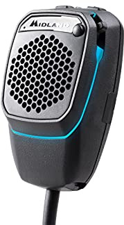 Midland - Kit Vivavoce Bluetooth Dual Mike per Radio CB 4 Pin, Microfono Preamplificato con DSP, PTT Wireless, BLE - Hands Free, Compatibile con Midland 8001 XT e STABO XM 4082/3044/3003, App CB Talk