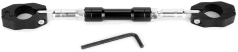 Yosoo Motorcycle Balance Handlebar, Universal Adjustable Aluminium Alloy Motorcycle Balance Cross Handlebar Strengthen Lever Bar for Renthall Motorbike Handlebar Brace & Clamp (Black)