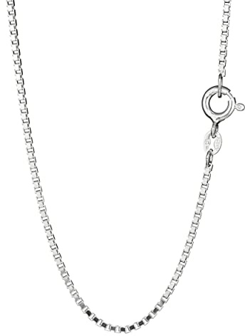 NKlaus Venezianerkette 925 Sterling Silber, diamantiert, 38–80cm, 1 Stück | 1,2mm breit; mit 925-Silberpunze am Kettenverschluss