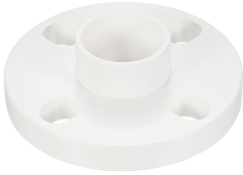 PATIKIL 40mm/1.6 Inch PVC Pipe Fitting, Flange Pipe Socket Coupling Connector for 40mm OD Pipe Connect, White
