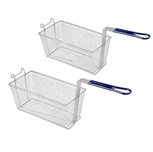 Heavy Duty Commercial Fryer Frying Basket, 34x16.5x15cm, 2 Count