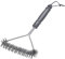 Westmark Cepillo para Parrillas 30 cm – Mango Corto, Ideal para Limpiar su Barbacoa, ya Sea de Hierro Fundido o de Acero Inoxidable, con práctico Lazo de Cuero – Acero Inoxidable, PP