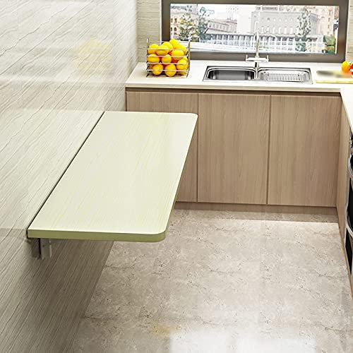 Klappbarer Wandklapptisch/Klappbarer Wandtisch/Wandklapptisch/Wandmontierter Stehtisch/Klappbare Werkbank/Laptop-Computertisch, für Zuhause, Büro, Arbeitszimmer (40 x 30 cm/15. (Holz 100 x 40 cm/39
