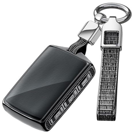 ontto PC Car Key fob Cover Fit for XC40 XC90 S60 S90 S80 C30 V70 V90 XC70 keyless entry smart Key case Shell keyring Key holder keychian accessories full protection 4 buttons Black B
