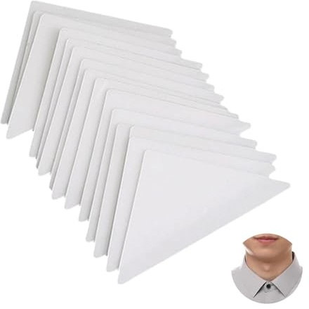 Shirt Kragenstäbchen für Poloshirts,100 Stück Herrenhemd Kragenstäbchen Polohemd Aufkleber Selbstklebende Herren Hemden Kragenspange für Männer Hemdkragenständer Anzüge Hemdkragens Vater Ehemann