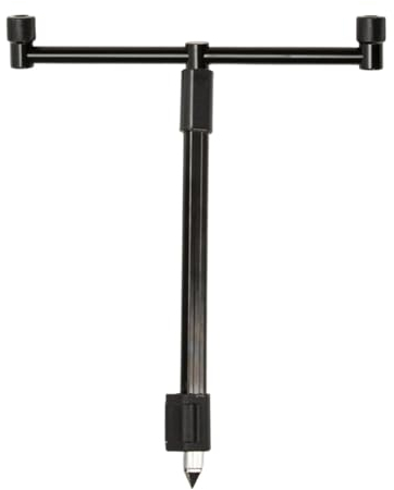 Angelruten-Erdspieß, Angelrutenhalter aus Zinklegierung,Stabiler Angelrutenhalter für den Boden | Verstellbarer Angelrutenhalter aus Zinklegierung für den Boden, 2-Kopf-Querstangen-Design