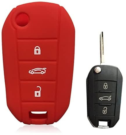 NRAAUEPO Auto schlüssel Hülle für O&pel Corsa DA GrandL&and X Combo C Autoschlüssel Hülle Silikonhülle Fernbedienung Schutzhülle