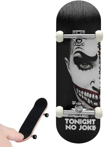 Sionhiuo patineta de Dedo, de Scooter de Dedo con Cubierta de Madera de Arce de 5 Capas - Patinete para Dedos, patineta para diapasón, Juguetes interactivos para Dedos para Patinador, CREA