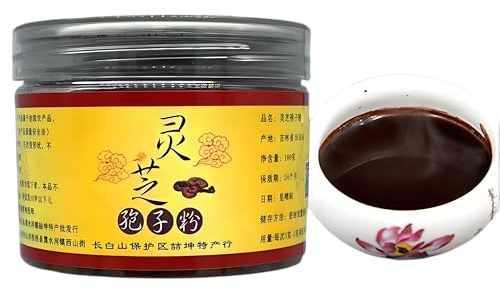 100g Té De Hierbas Con Esporas De Ganoderma En Polvo Fragancia Original China Té De Flores Natural Orgánico Y Nutritivo Té Verde Sin Aditivos Té De Hierbas Que Revitaliza El Qi (2pcs)
