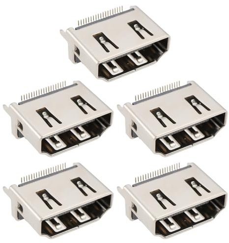 OTOTEC 5x Ports HDMI Femelles 19 Broches Prise Haute Définition 180 Degrés Longueur 10,5 Mm Convient Aux Ordinateurs Téléphones Portables Et Lecteurs