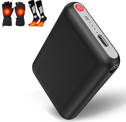 5V2A 5000mAh Akku für beheizbare Handschuhe – Ersatzakku für beheizte Schals, Socken und Hausschuhe, Kompakte Powerbank für Beheizbare Kleidung