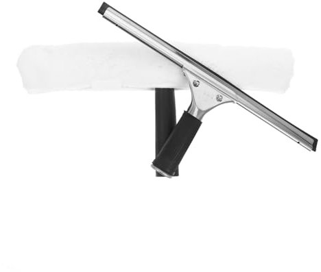 LALADEFIEE Multi Purpose Squeegee for Glass Cleaning Shower Wiper with Cloth Scrubber for Windows Mirrors Car Bathroom for Hotels Schools Home Use