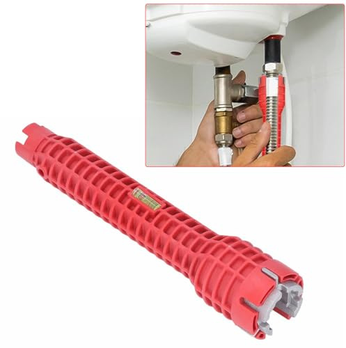 8 in 1 Sink Wrench,Multi Purpose Tap Spanner,Sink Tap Spanner,Multifunctional Taps Wrench Tool,Faucet Wrenches,Multi-Purpose Plumbing Wrenches,Removal and Installation Sinks,Pipe&Kitchen Plumbing