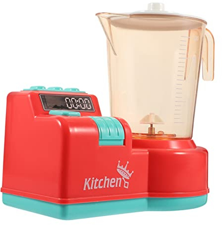 KICHOUSE Mini Electric Juicer for Small Plastic Kitchen Appliance Plaything Safe Pretend Blender for Parent Interaction and Early Learning No Battery Required
