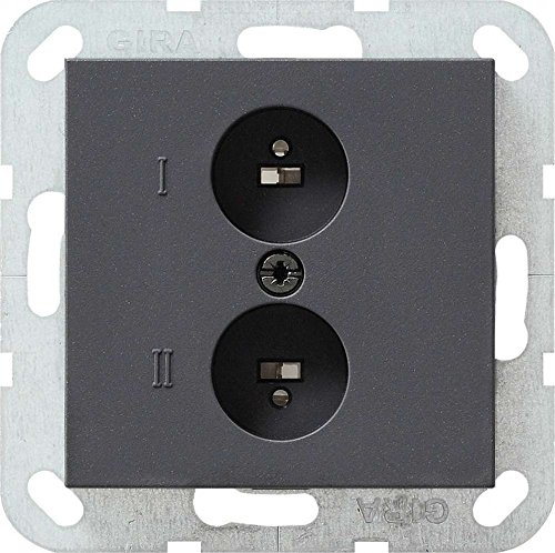 Gira 040228 Stereo Lautsprecher Steckdose System 55, anthrazit