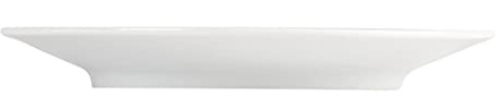 Olympia Whiteware Elegant Saucers Porcelain 148mm, White, Pack, 22X148mm | Fully vitrified for heat and shock resistance with chip-resistant rolled edges; fits 8oz Fine cup CD735. Oven safe.